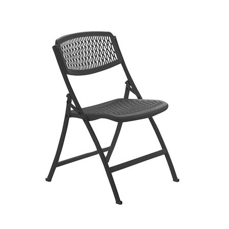 MITYLITE Black Plastic Folding Chair 1FFBKSBLK00